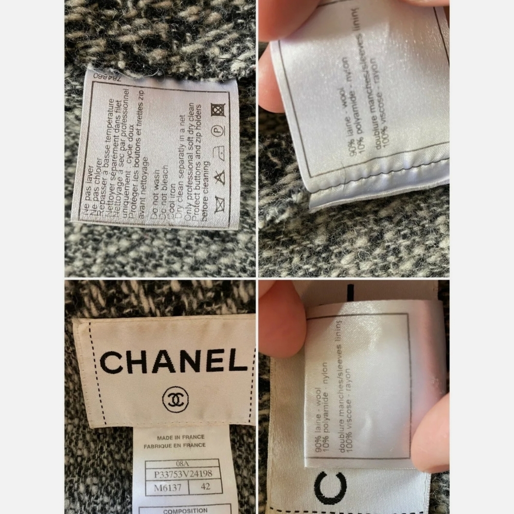 💕SOLD to Daina💕CHANEL Jacket Grey w/ CC Buttons - Picture 10 of 11